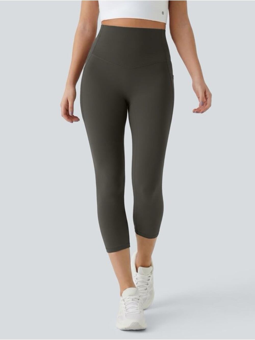 Halara UltraSculpt™ High Waisted Tummy Control Leggings charcoal grey 7/8